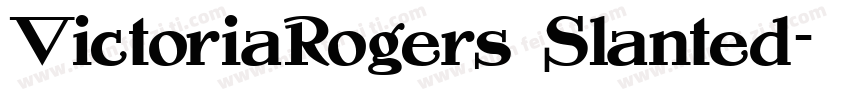 VictoriaRogers Slanted字体转换